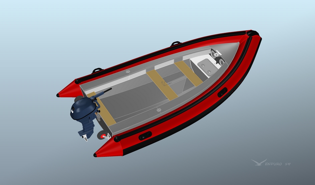 sliding Hypalon tubes for RIB conversion