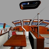 Deck Saloon and galley