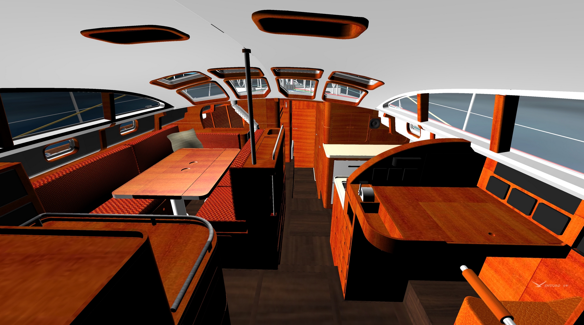 sailing yacht interior layout