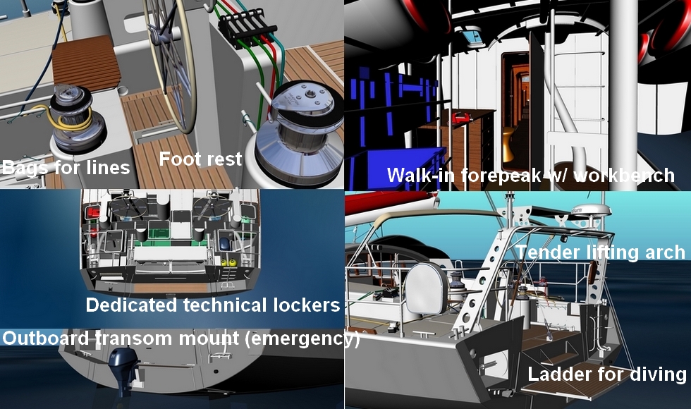 details aluminum exploration sailboat