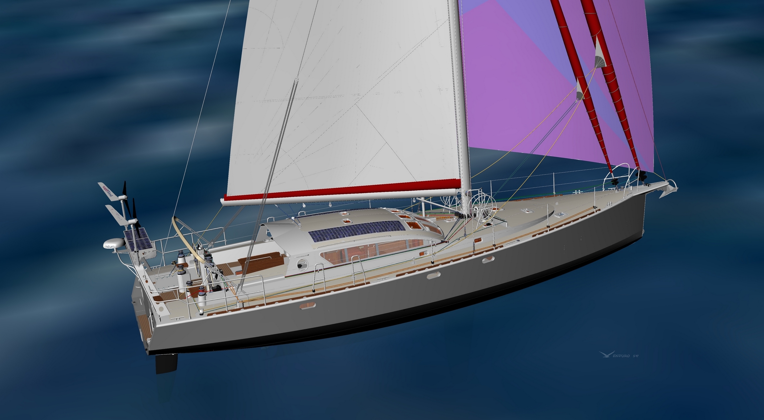 aluminium sailboat gennaker